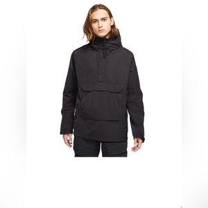 Nike Sportswear Men's 1/4 Zip Hooded Anorak Wind Jacket DA7378-010 Black Size M